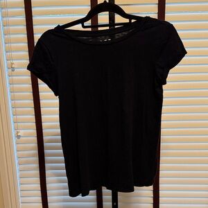 LOFT Black Short Sleeve Tee